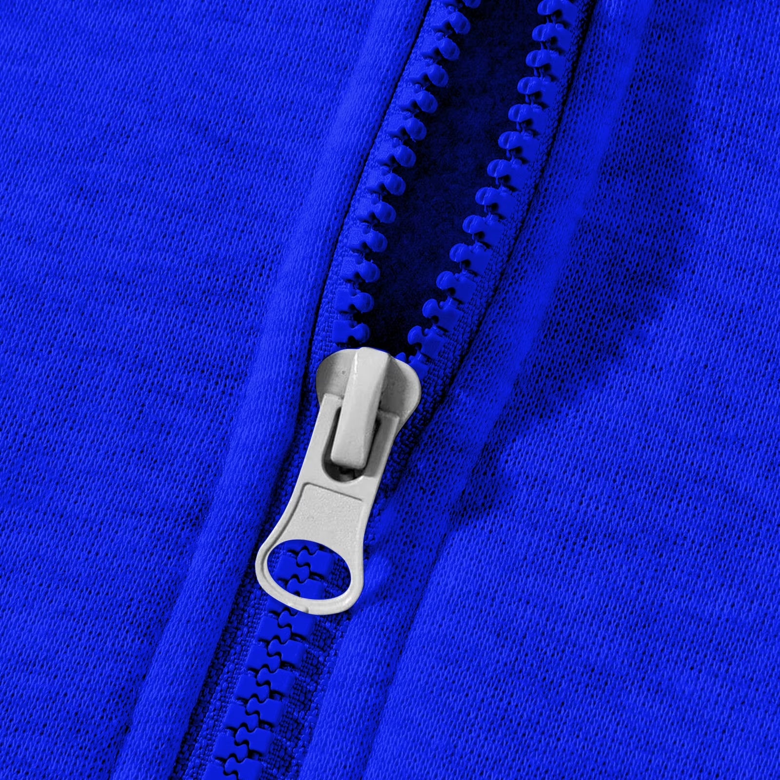 Men'S Quarter Zip Hoodies Zip up Solid Color Hoodie Long Sleeve Drop Shoulder Sweatshirt Casual Pullover Blue 2XL